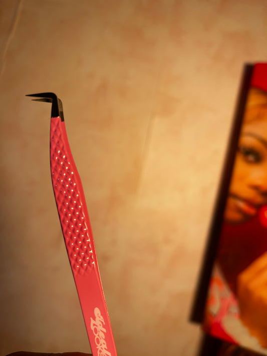 95 DEGREE SLIM BOOT FIBER TIP BOW TWEEZER